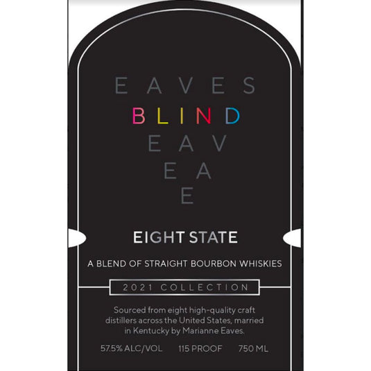 Eaves Blind Eight State Blended Straight Bourbon - Main Street Liquor