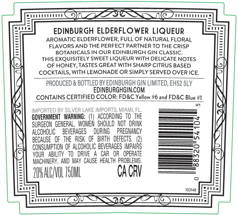 Load image into Gallery viewer, Edinburgh Gin Elderflower Liqueur 750ml - Main Street Liquor
