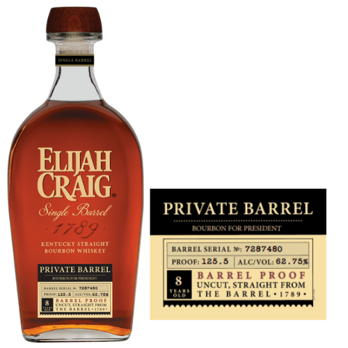 Load image into Gallery viewer, Elijah Craig Barrel Proof Private Barrel Pick &quot;Bourbon For President&quot; - Main Street Liquor

