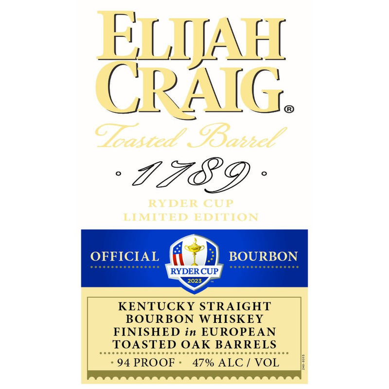 Load image into Gallery viewer, Elijah Craig Ryder Cup 2023 Kentucky Straight Bourbon - Main Street Liquor
