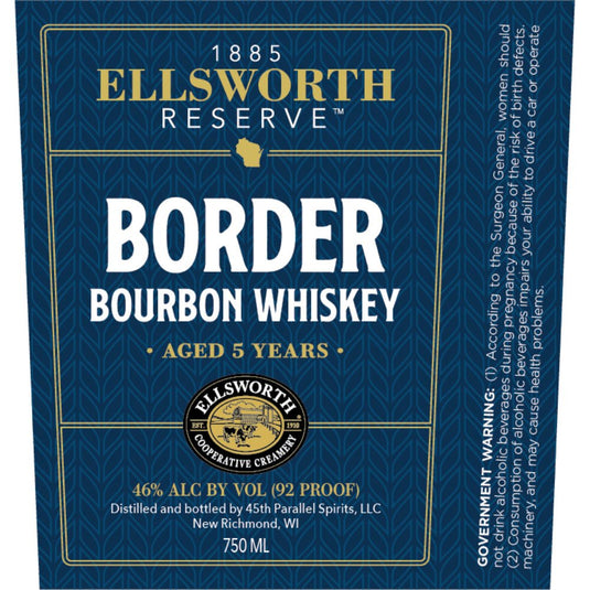 Ellsworth Reserve 5 Year Old Border Bourbon - Main Street Liquor