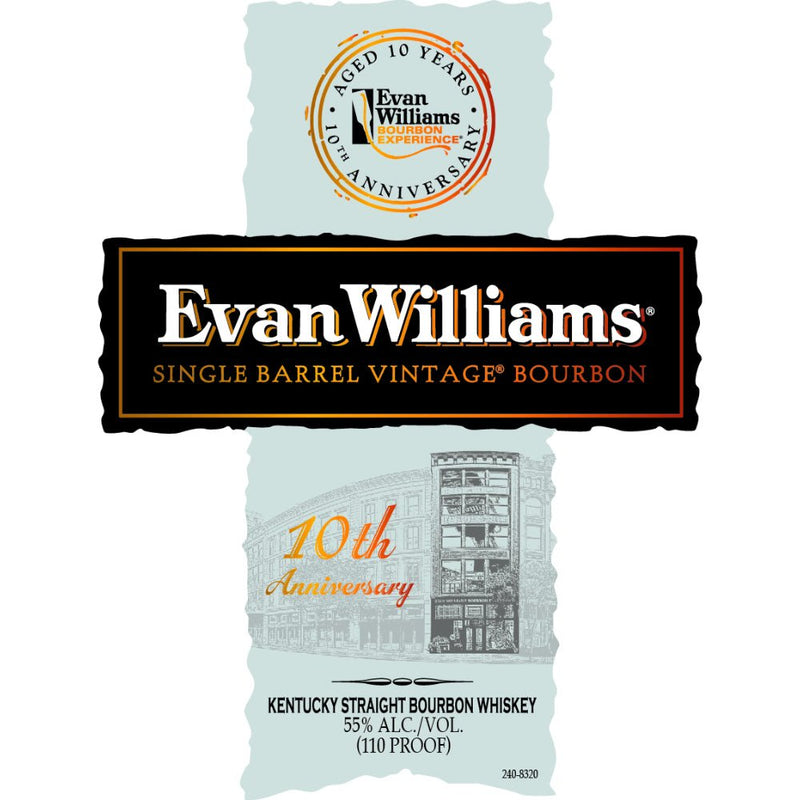 Load image into Gallery viewer, Evan Williams 10th Anniversary Single Barrel Vintage Bourbon - Main Street Liquor
