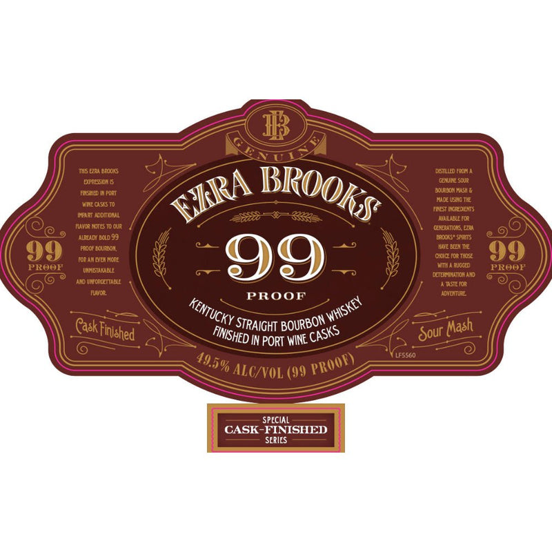 Load image into Gallery viewer, Ezra Brooks 99 Proof Bourbon Finished in Port Wine Casks - Main Street Liquor
