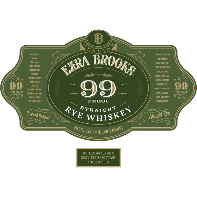 Ezra Brooks 99 Proof Straight Rye - Main Street Liquor