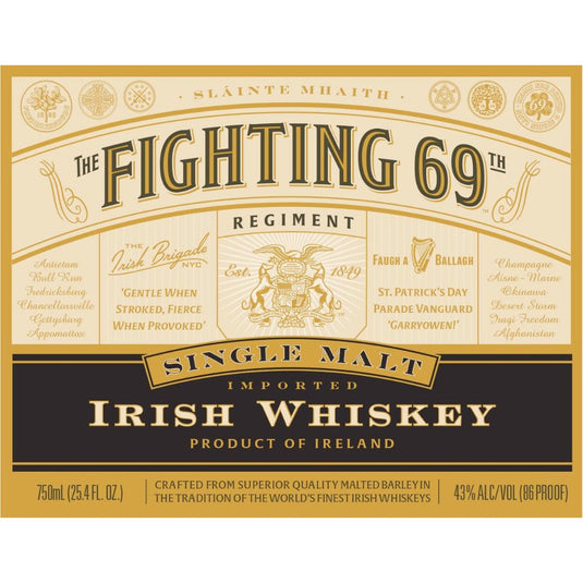 Fighting 69th Single Malt Irish Whiskey - Main Street Liquor