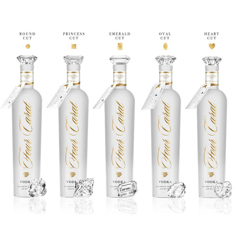 Load image into Gallery viewer, Four Carat Vodka Collectors Edition With Diamond Cut Closure (Full Set) - Main Street Liquor
