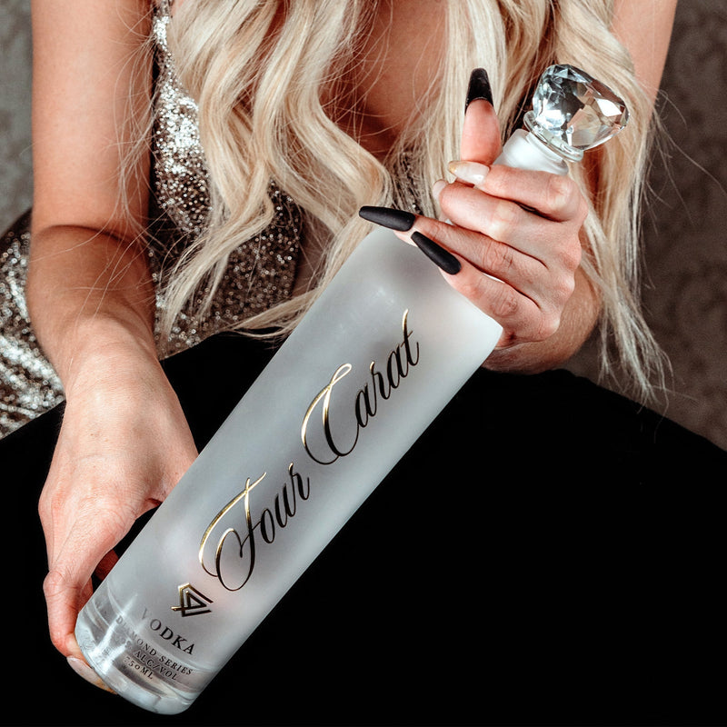 Load image into Gallery viewer, Four Carat Vodka Collectors Edition With Diamond Cut Closure (Full Set) - Main Street Liquor
