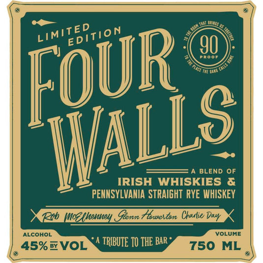 Four Walls Irish American Whiskey - Main Street Liquor