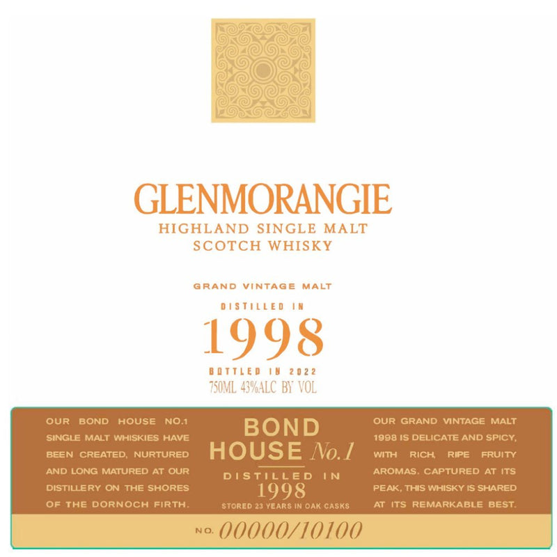 Load image into Gallery viewer, Glenmorangie Grand Vintage Malt 1998 - Main Street Liquor
