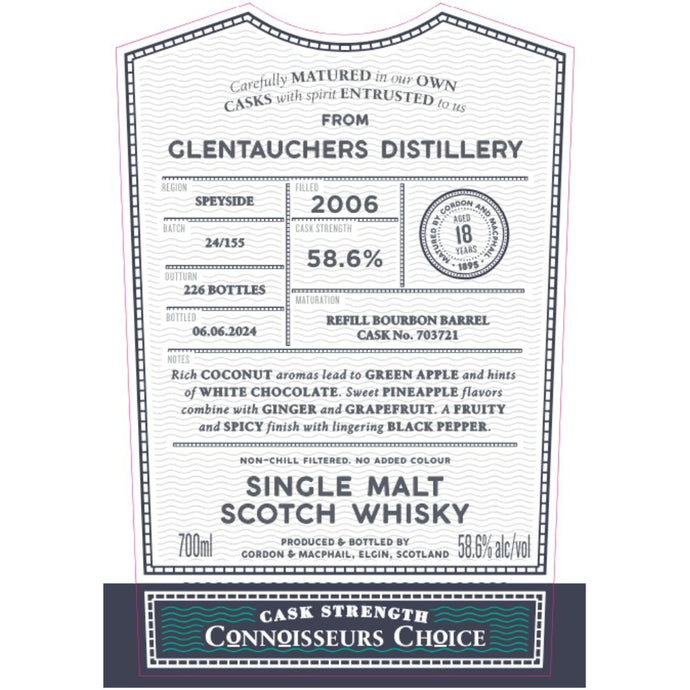 Gordon & Macphail 2006 Glentauchers 18 Year Old - Main Street Liquor