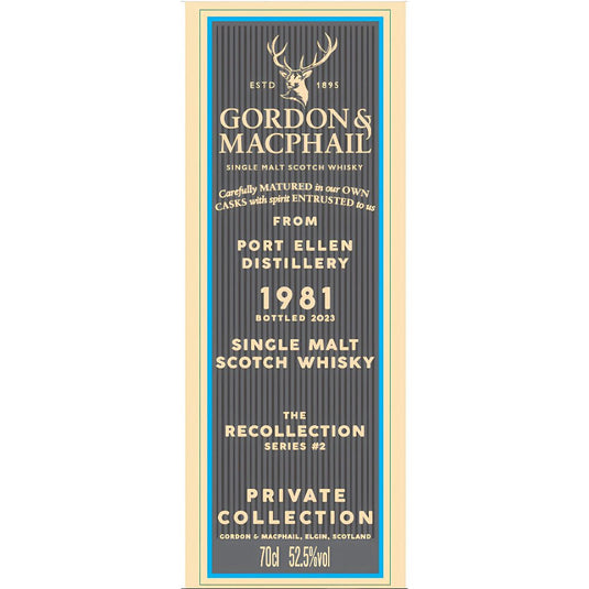 Gordon & Macphail the Recollection Series 2 42 Year Port Ellen Distillery - Main Street Liquor