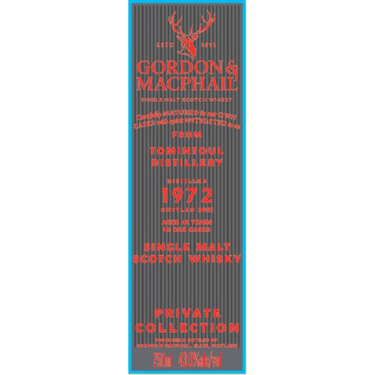 Gordon & Macphail Tomintoul Distillery 48 Year Old Single Malt Scotch - Main Street Liquor