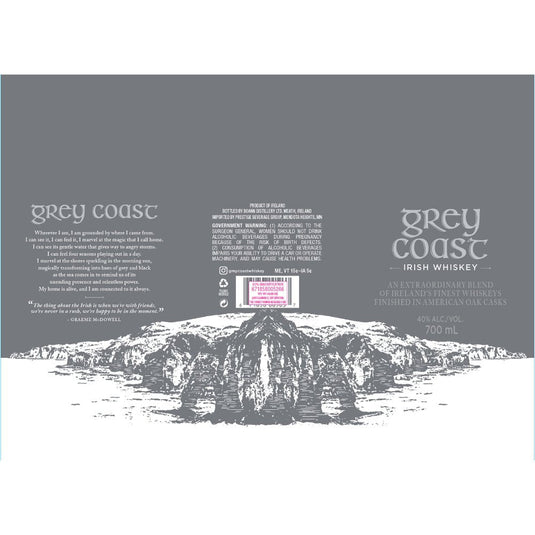 Grey Coast Irish Whiskey - Main Street Liquor