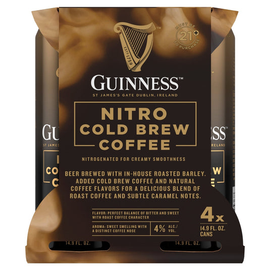 Guinness Nitro Cold Brew Coffee Cans 4pk - Main Street Liquor