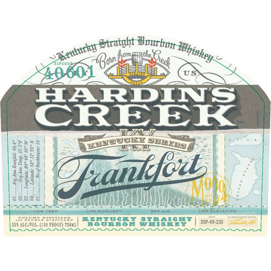 Hardin’s Creek Kentucky Series Frankfort Bourbon - Main Street Liquor