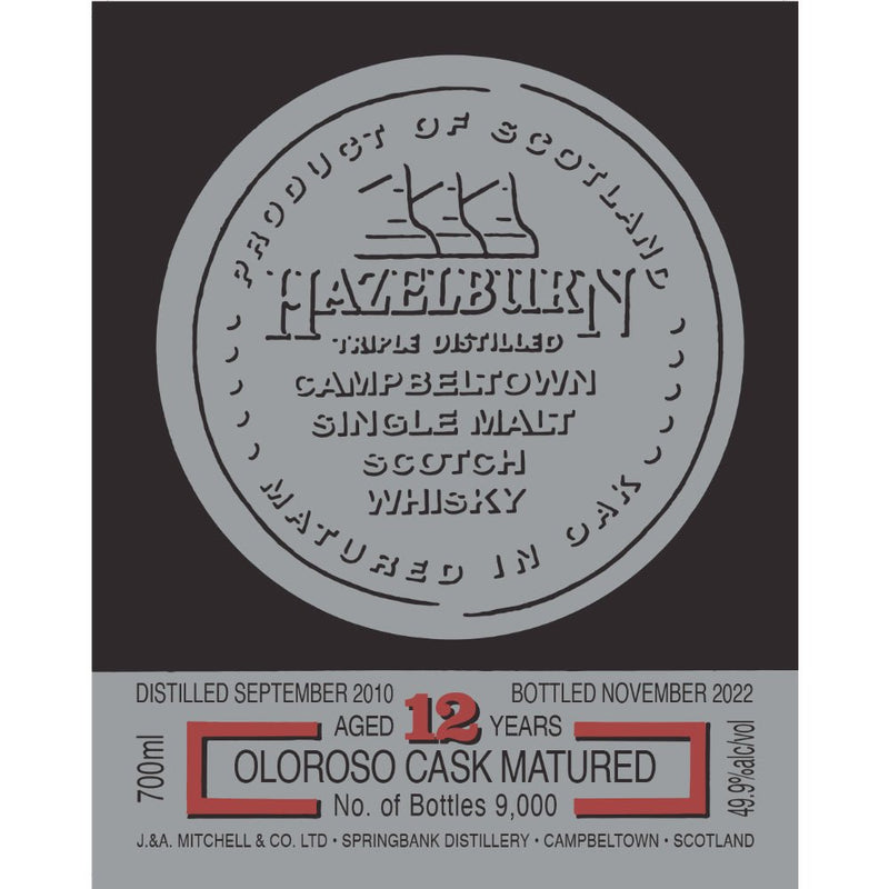 Load image into Gallery viewer, Hazelburn 12 Year Old Oloroso Cask Matured 2022 - Main Street Liquor
