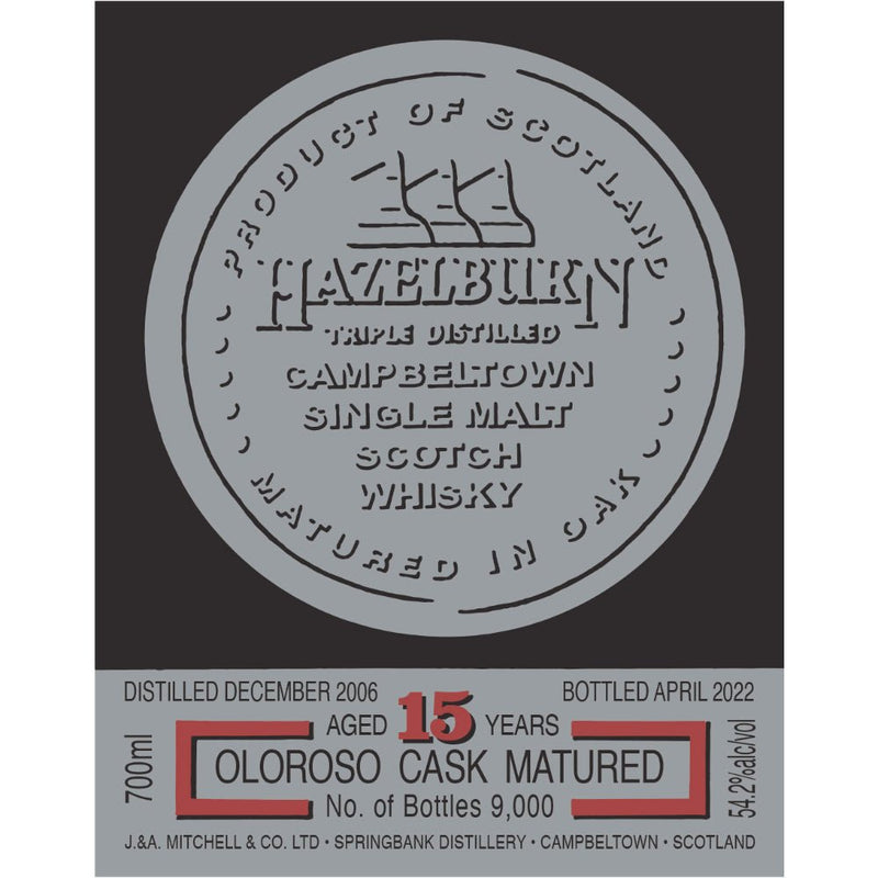 Load image into Gallery viewer, Hazelburn 15 Year Old Oloroso Cask Matured 2022 - Main Street Liquor
