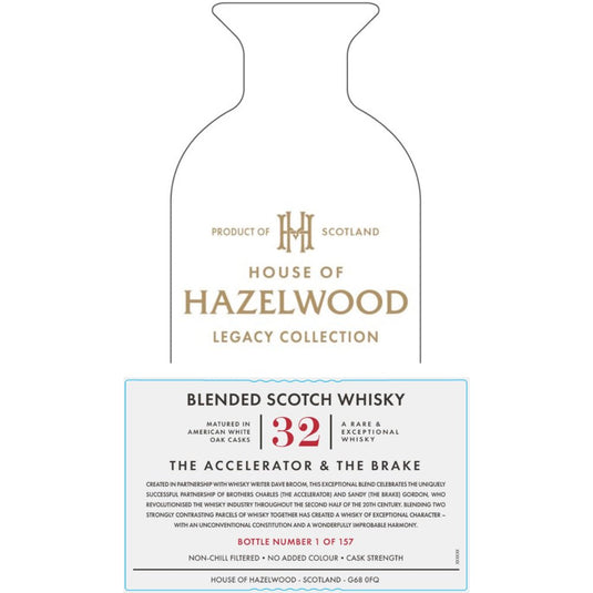 Hazelwood The Accelerator & The Brake 32 Year Old Blended Scotch - Main Street Liquor