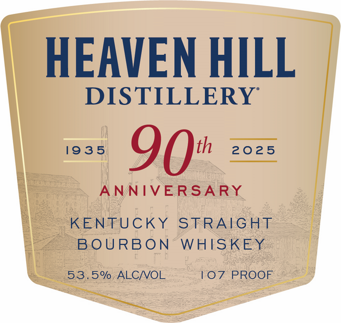Heaven Hill 90th Anniversary Kentucky Straight Bourbon Whiskey 750ml