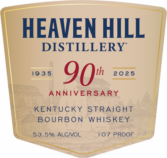 Heaven Hill 90th Anniversary Kentucky Straight Bourbon Whiskey 750ml