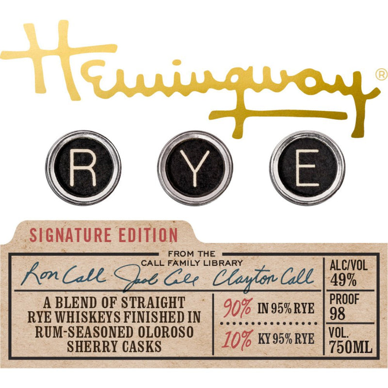 Load image into Gallery viewer, Hemingway Signature Edition Rye Whiskey - Main Street Liquor
