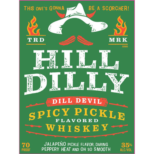 Hill Dilly Dill Devil Spicy Pickle Flavored Whiskey - Main Street Liquor