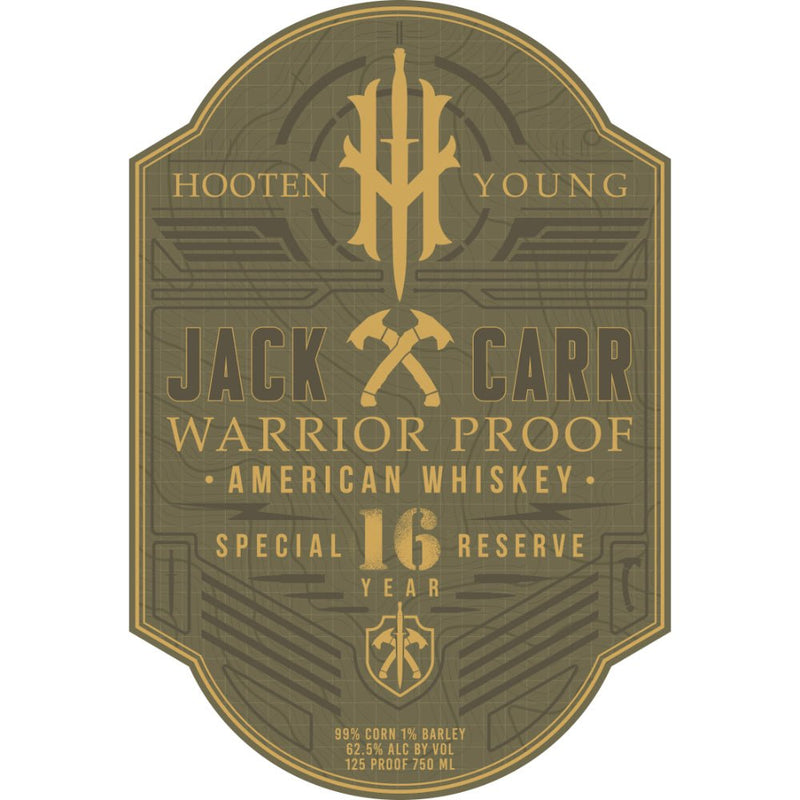 Load image into Gallery viewer, Hooten Young Jack Carr 16 Year Old Special Reserve Warrior Proof American Whiskey - Main Street Liquor
