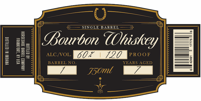 Load image into Gallery viewer, Horseshoe Barrel Company Single Barrel Bourbon Whiskey 7 Years Aged - Main Street Liquor
