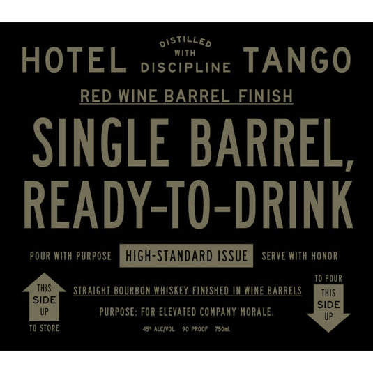 Hotel Tango Single Barrel Bourbon Finished in Wine Barrels - Main Street Liquor