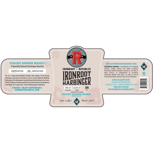 Ironroot Harbinger Barrel Select Straight Bourbon - Main Street Liquor