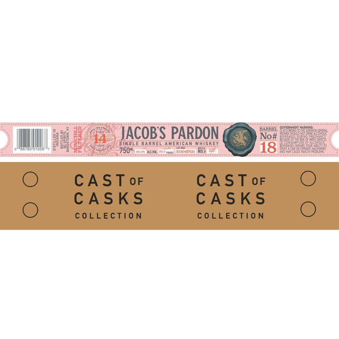 Jacob’s Pardon Cast of Casks 14 Year Old Barrel No 