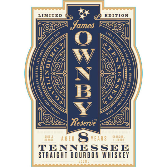 James Ownby Reserve 8 Year Old Tennessee Bourbon - Main Street Liquor