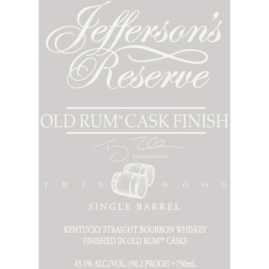 Jefferson's Reserve Old Rum Cask Finish Single Barrel - Main Street Liquor