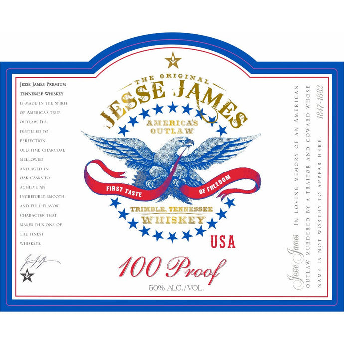 Jesse James 100 Proof Tennessee Whiskey - Main Street Liquor