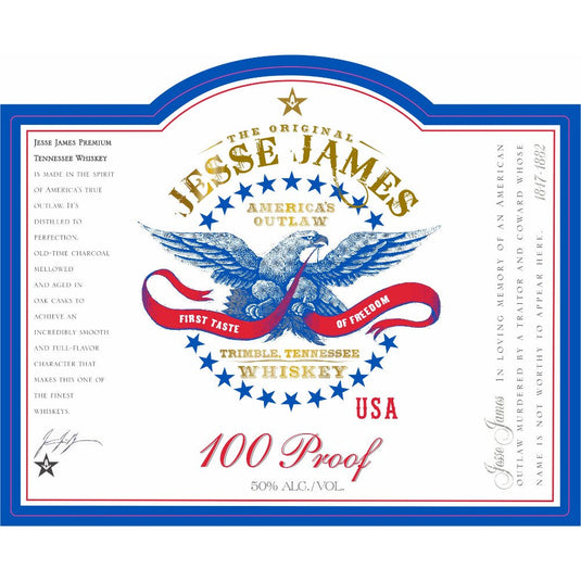Jesse James 100 Proof Tennessee Whiskey - Main Street Liquor