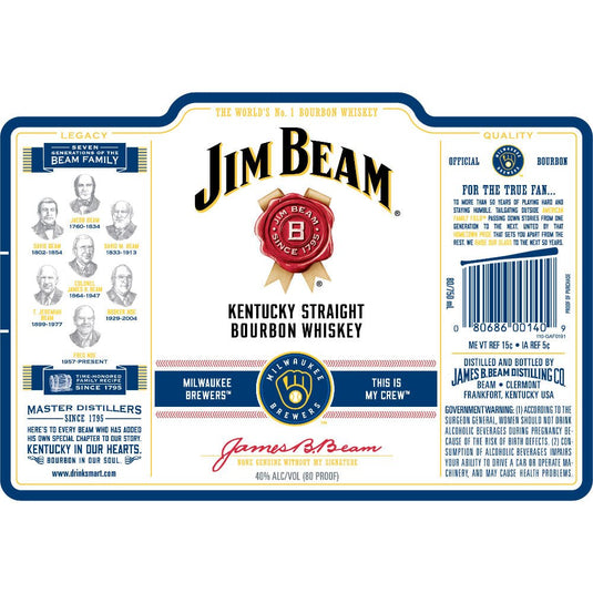 Jim Beam Milwaukee Brewers Edition - Main Street Liquor