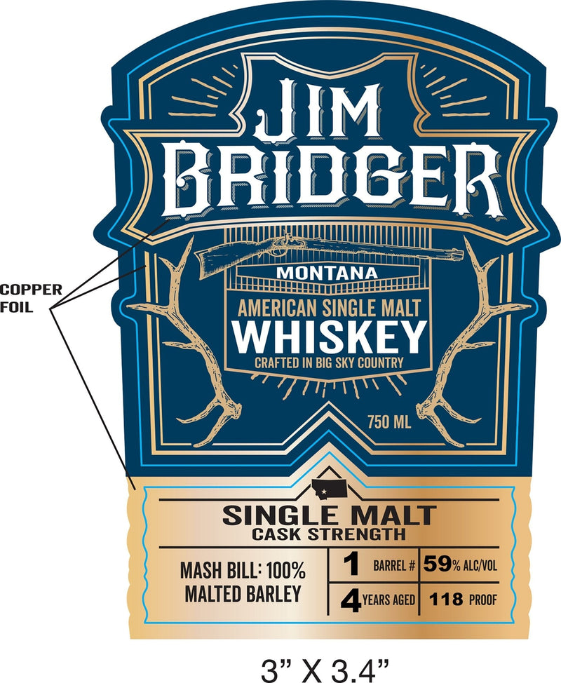 Load image into Gallery viewer, Jim Bridger American Single Malt Whiskey - Main Street Liquor
