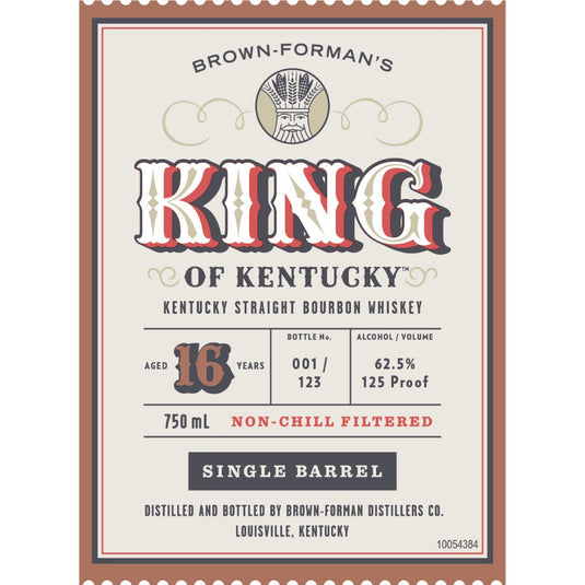 King of Kentucky 16 Year Old Bourbon 2023 Release - Main Street Liquor