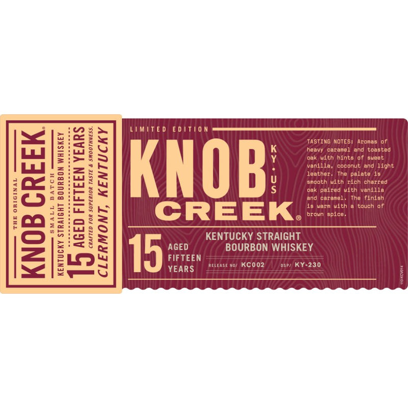 Load image into Gallery viewer, Knob Creek 15 Year Old 2021 Limited Edition - Main Street Liquor
