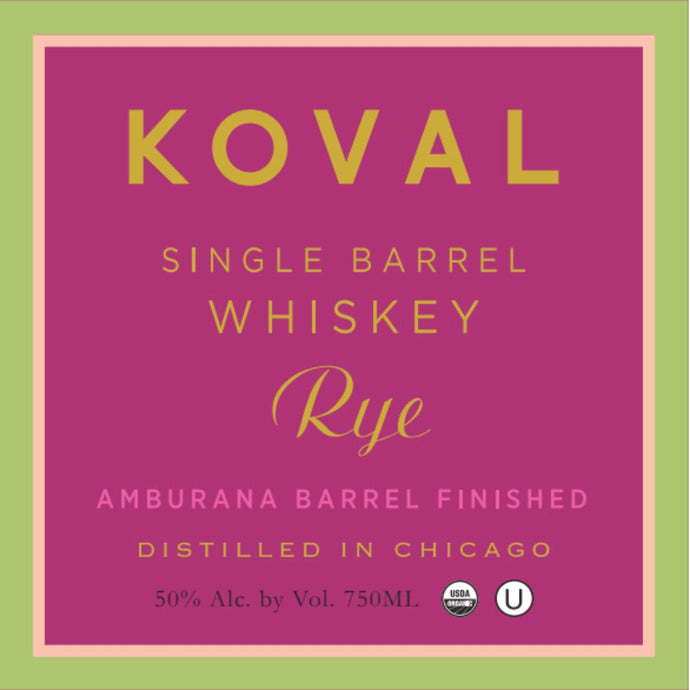 Koval Amburana Barrel Finish Rye - Main Street Liquor