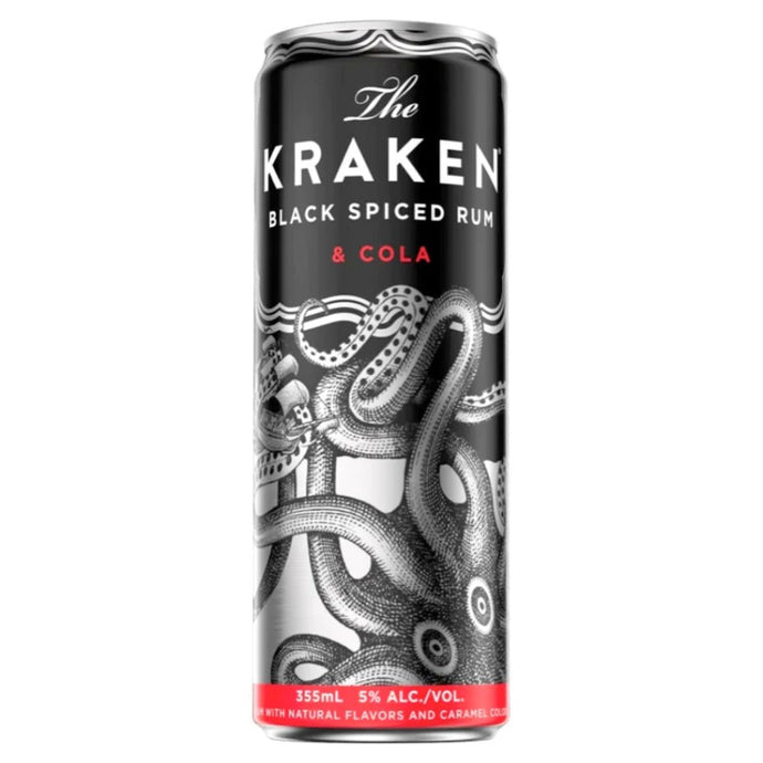 Kraken Black Spiced Rum & Cola Cocktail 4PK - Main Street Liquor
