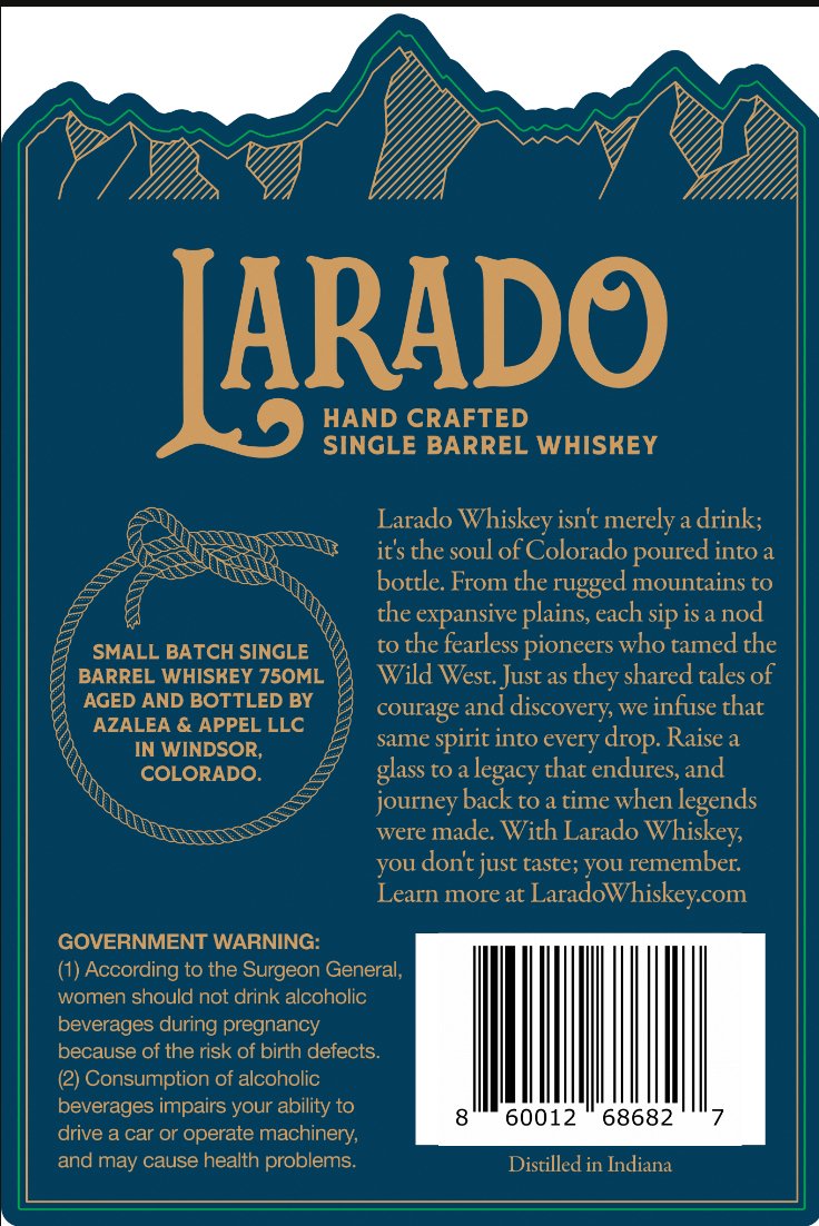 Load image into Gallery viewer, Larado Small Batch Wheat Whiskey - Main Street Liquor
