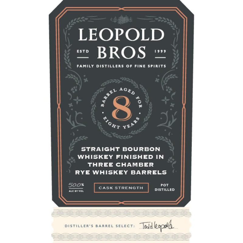 Load image into Gallery viewer, Leopold Bros. Bourbon Finished in Three Chambers Rye Barrels - Main Street Liquor
