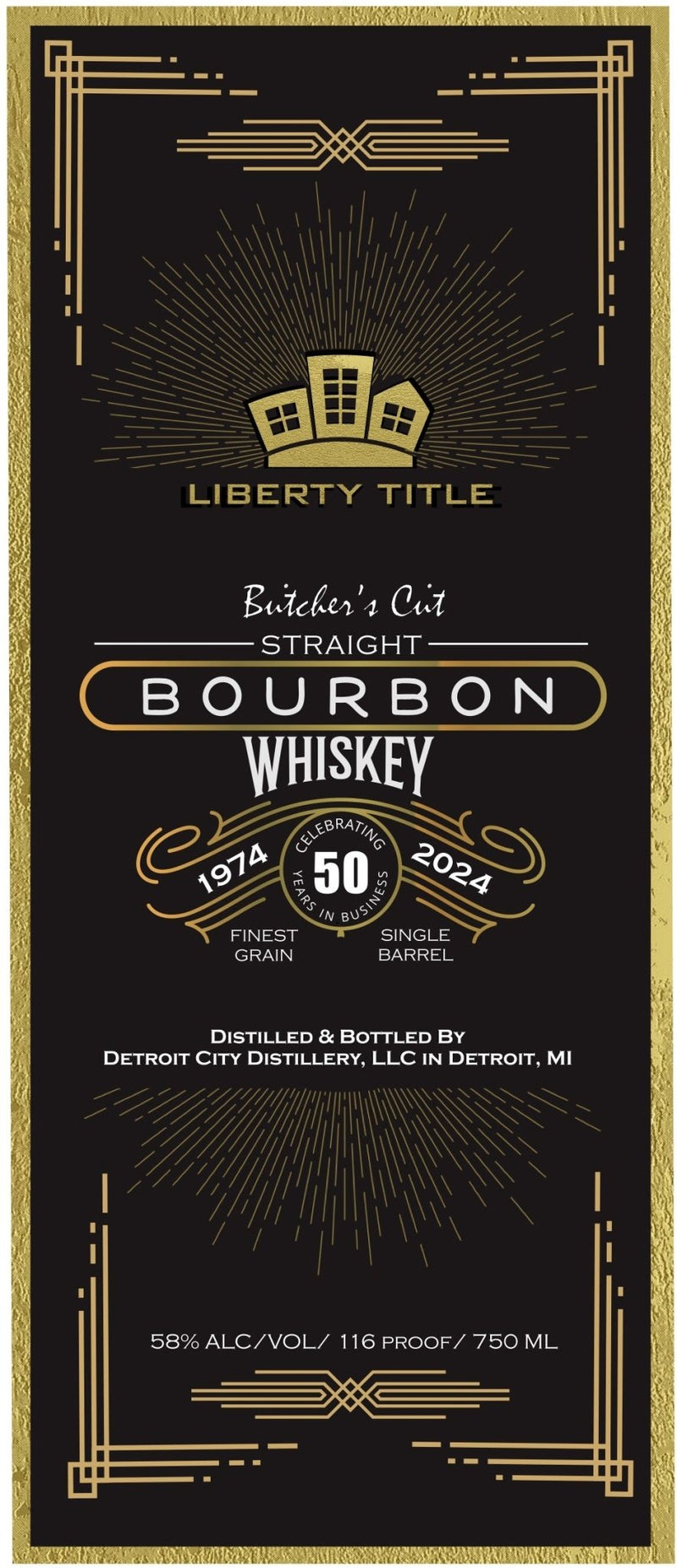 Load image into Gallery viewer, Liberty Title Butcher's Cut Straight Bourbon Whiskey 50th Anniversary Edition - Main Street Liquor
