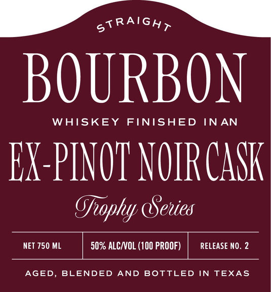 Lockwood Distilling Co. 8 Year Ex Pinot Noir Cask Finished Straight Bourbon Whiskey Trophy Series - Main Street Liquor