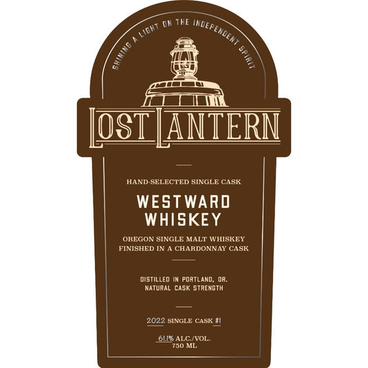 Lost Lantern Westward Whiskey Chardonnay Cask Finished - Main Street Liquor