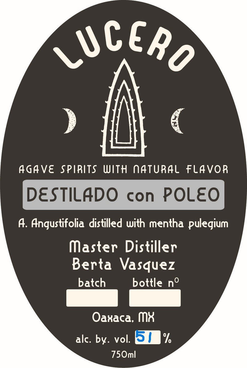 Load image into Gallery viewer, Lucero Destilado con Poleo - A. Angustifolia Distilled with Mentha Pulegium - Main Street Liquor
