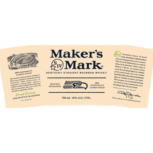 Maker’s Mark Seattle Seahawks 20th Anniversary at Lumen Field - Main Street Liquor