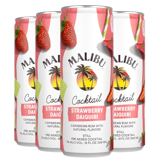 Malibu Strawberry Daiquiri Canned Cocktails - Main Street Liquor