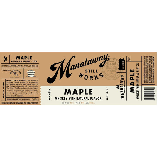 Manatawny Still Works Maple Flavored Whiskey - Main Street Liquor